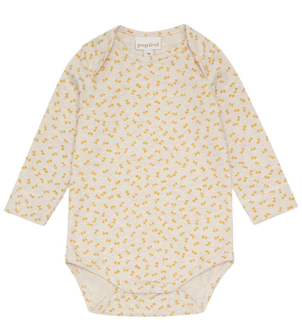Popirol Body l/æ - Poaya - Beigemeleret m. Gul