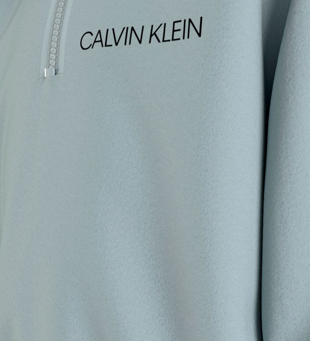 Calvin Klein Sweatshirt - Zip-Up - Muted Aqua