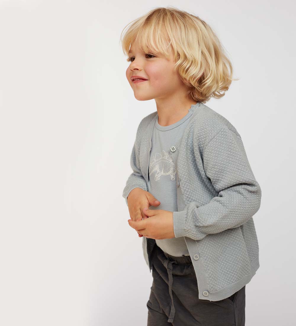 Petit by Sofie Schnoor Body k/æ - Dusty Blue m. Dino