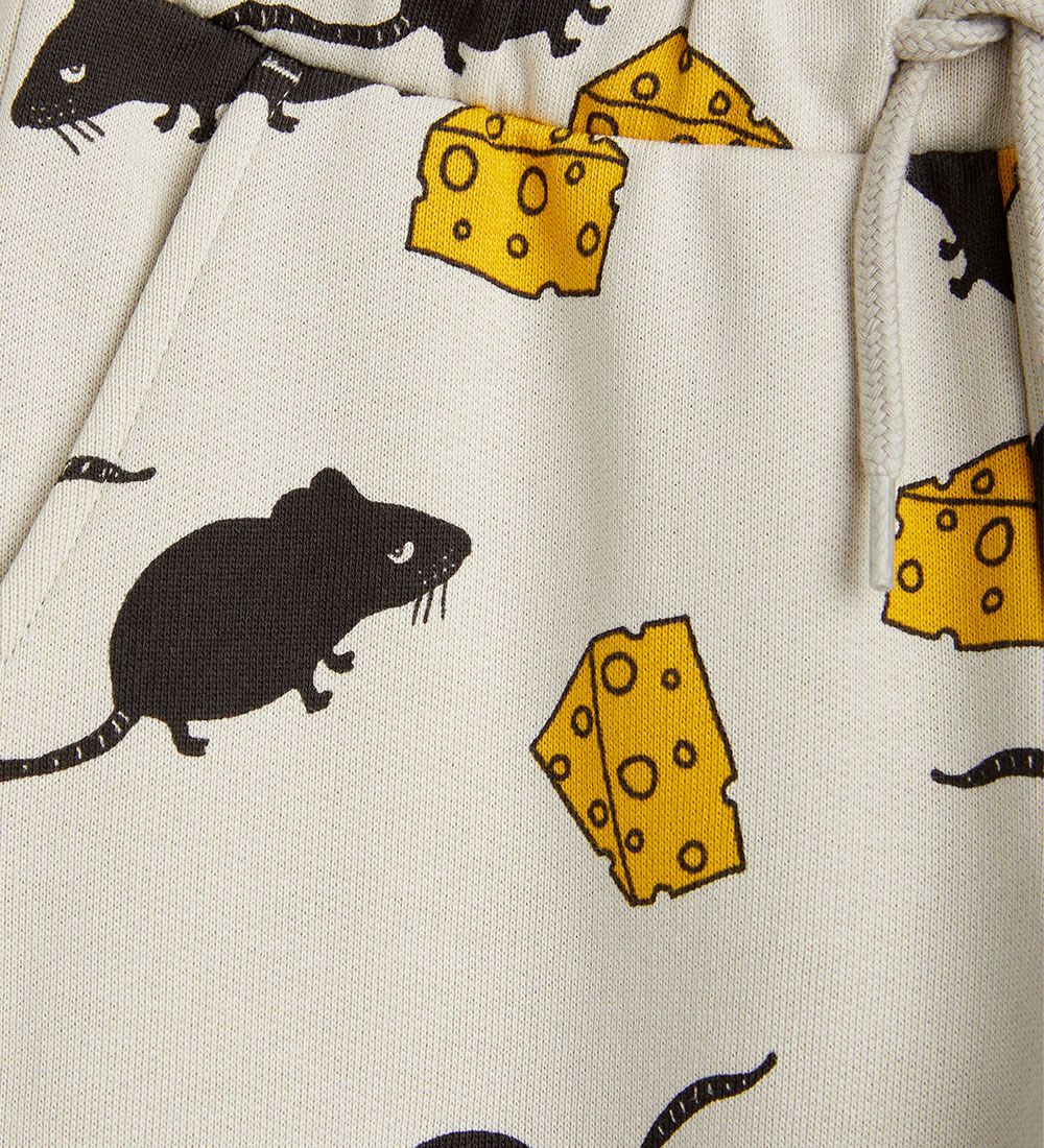 Mini Rodini Sweatpants - Mouse - Light Grey