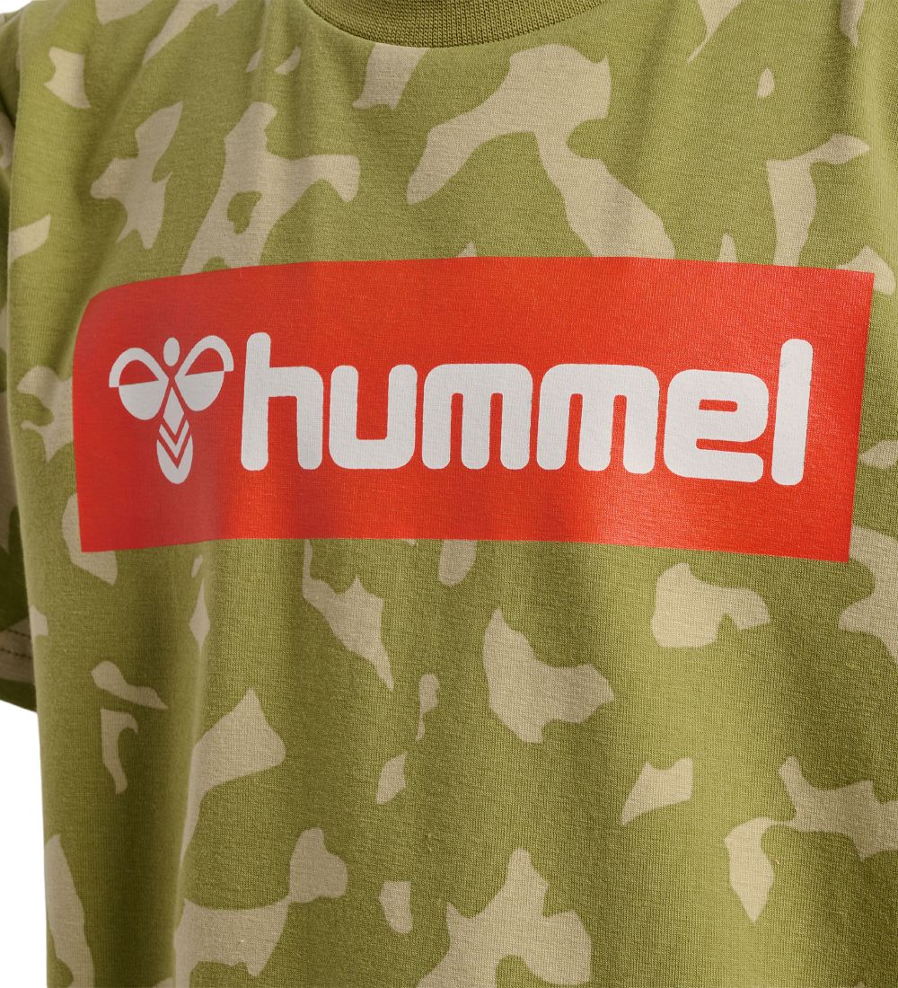 Hummel T-shirt - hmlRush - Green Olive