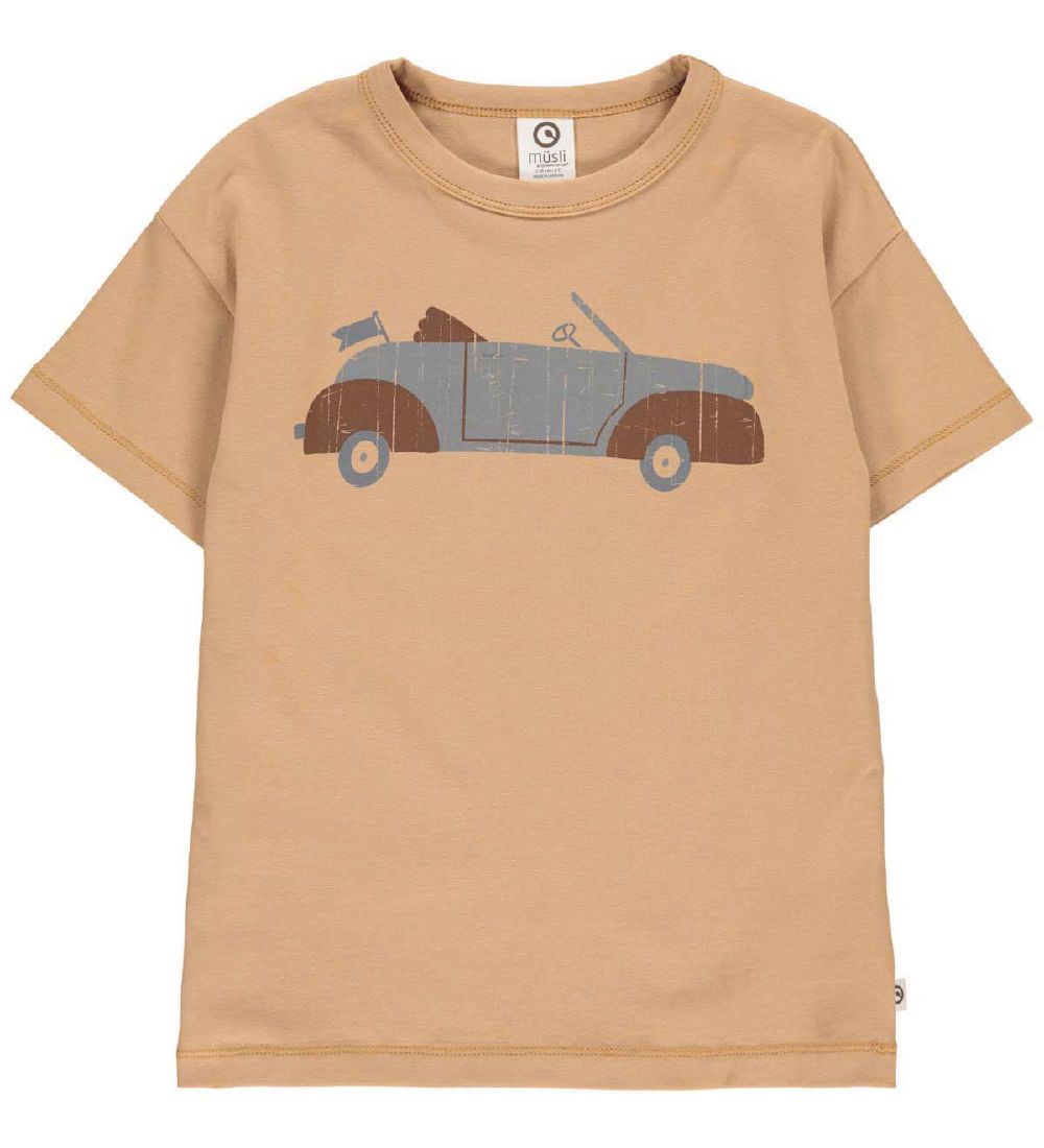 Msli T-shirt - Car - Tan