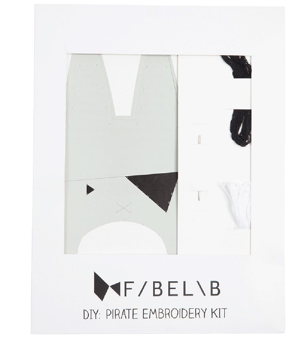 Fabelab Broderisæt - Pirat - Icey Grey