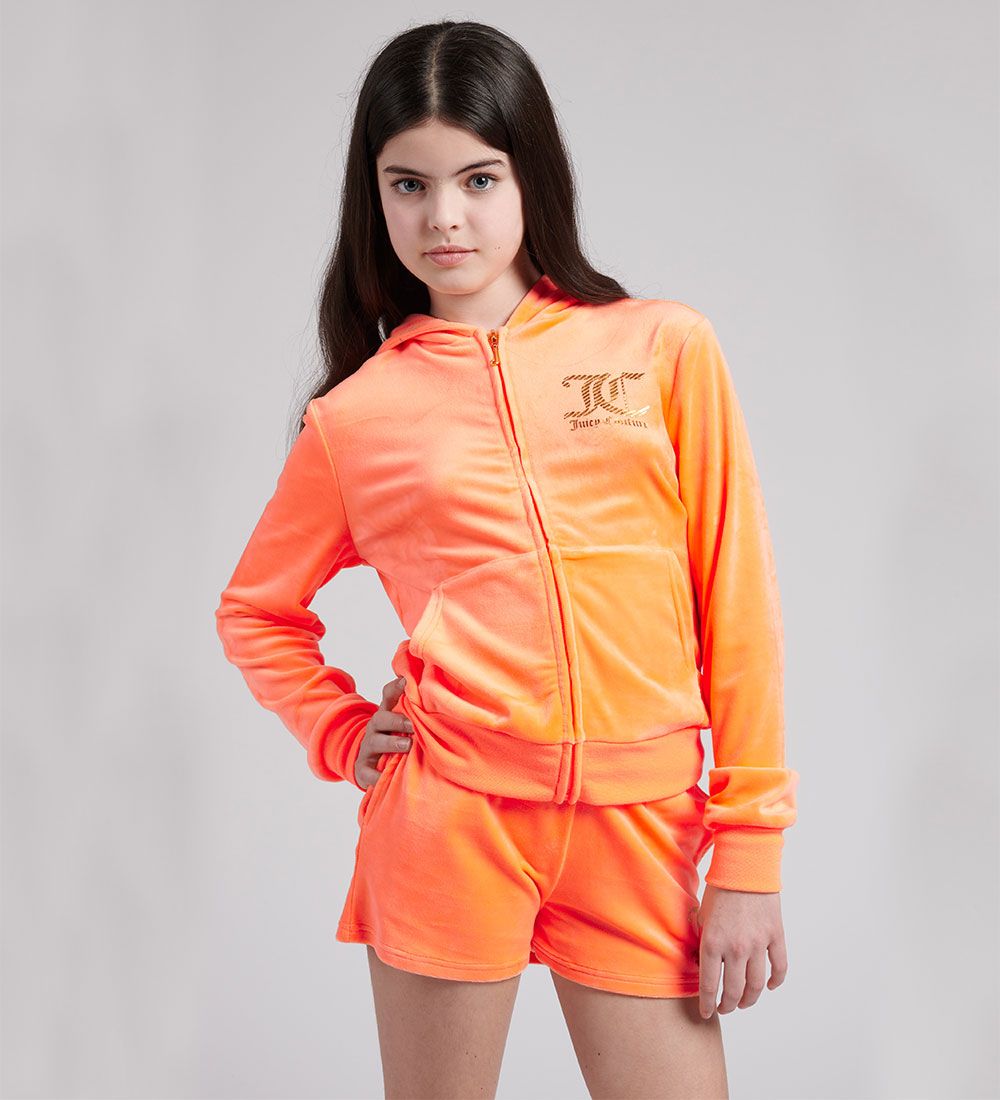 Juicy Couture Cardigan - Velour - Summer Neon Orange