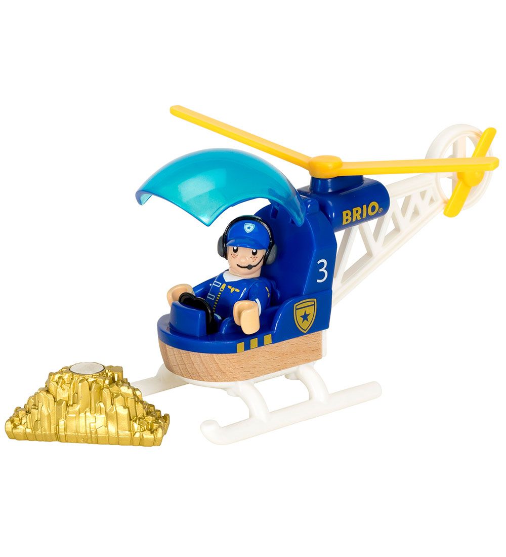 BRIO World Politihelikopter - 3 dele 33828