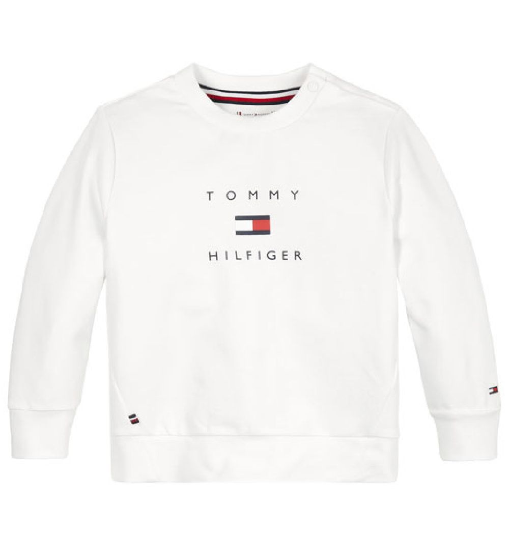 Tommy Hilfiger Sweatst - Logo Hwk - Hvid