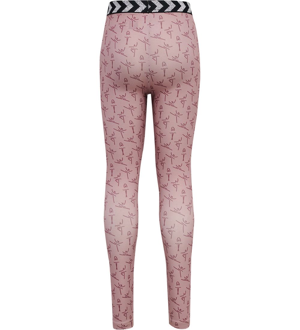 Hummel Leggings - hmlPrima Bee Pirouette - Woodrose