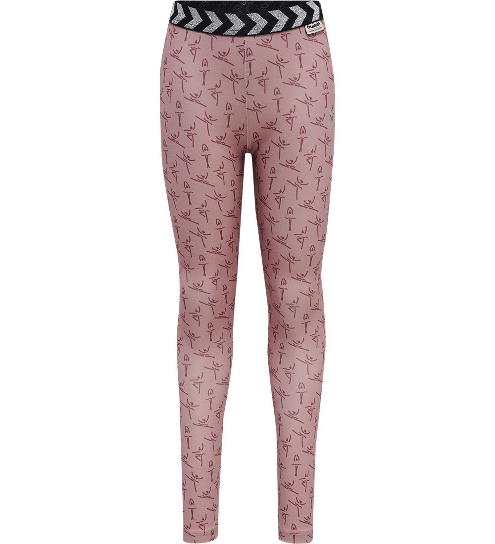 Hummel Leggings - hmlPrima Bee Pirouette - Woodrose