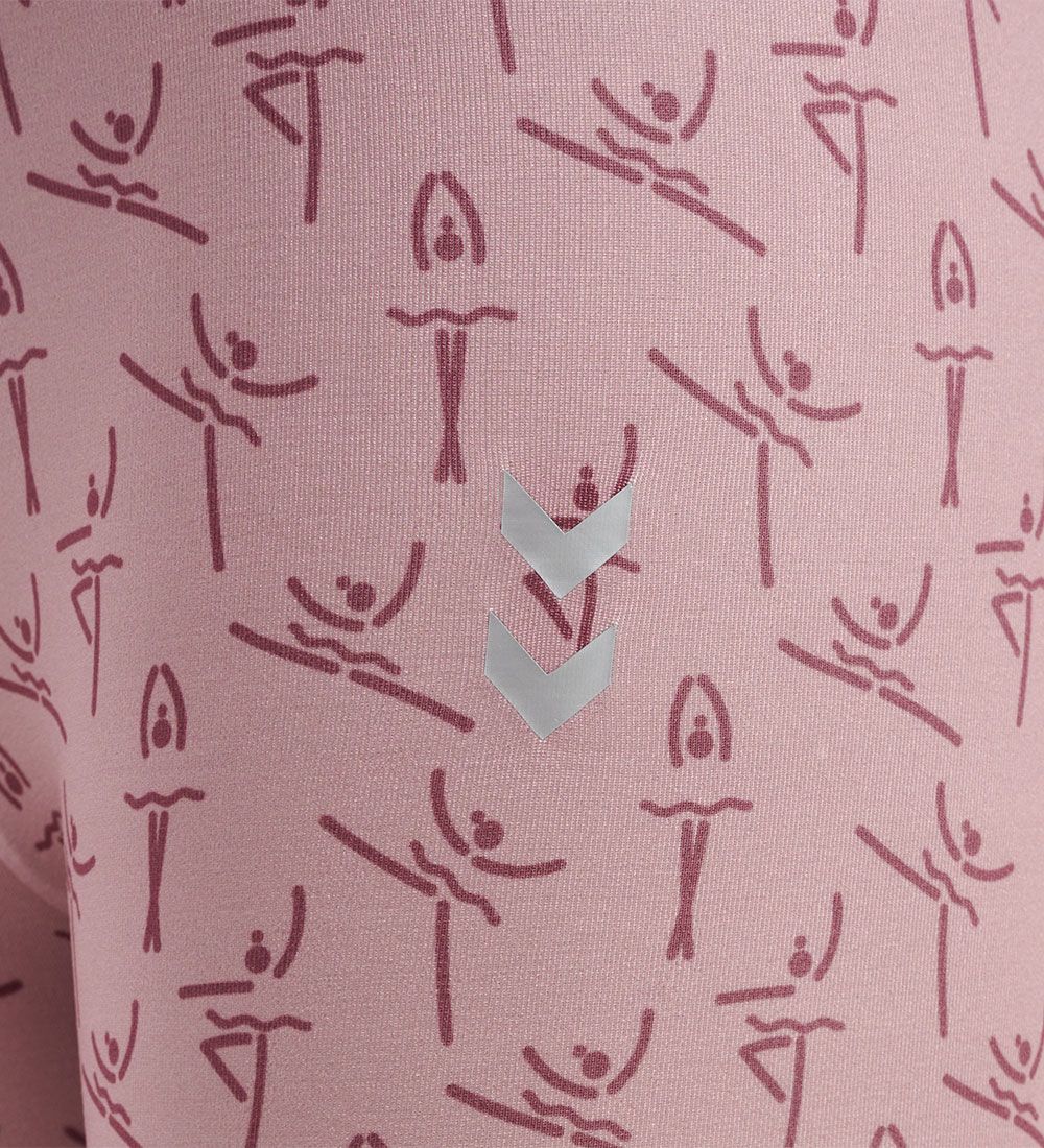 Hummel Leggings - hmlPrima Bee Pirouette - Woodrose
