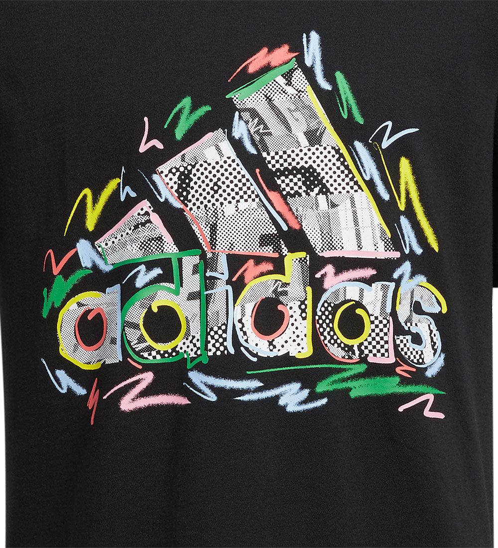 adidas Performance T-shirt - Pride - Sort m. Logo