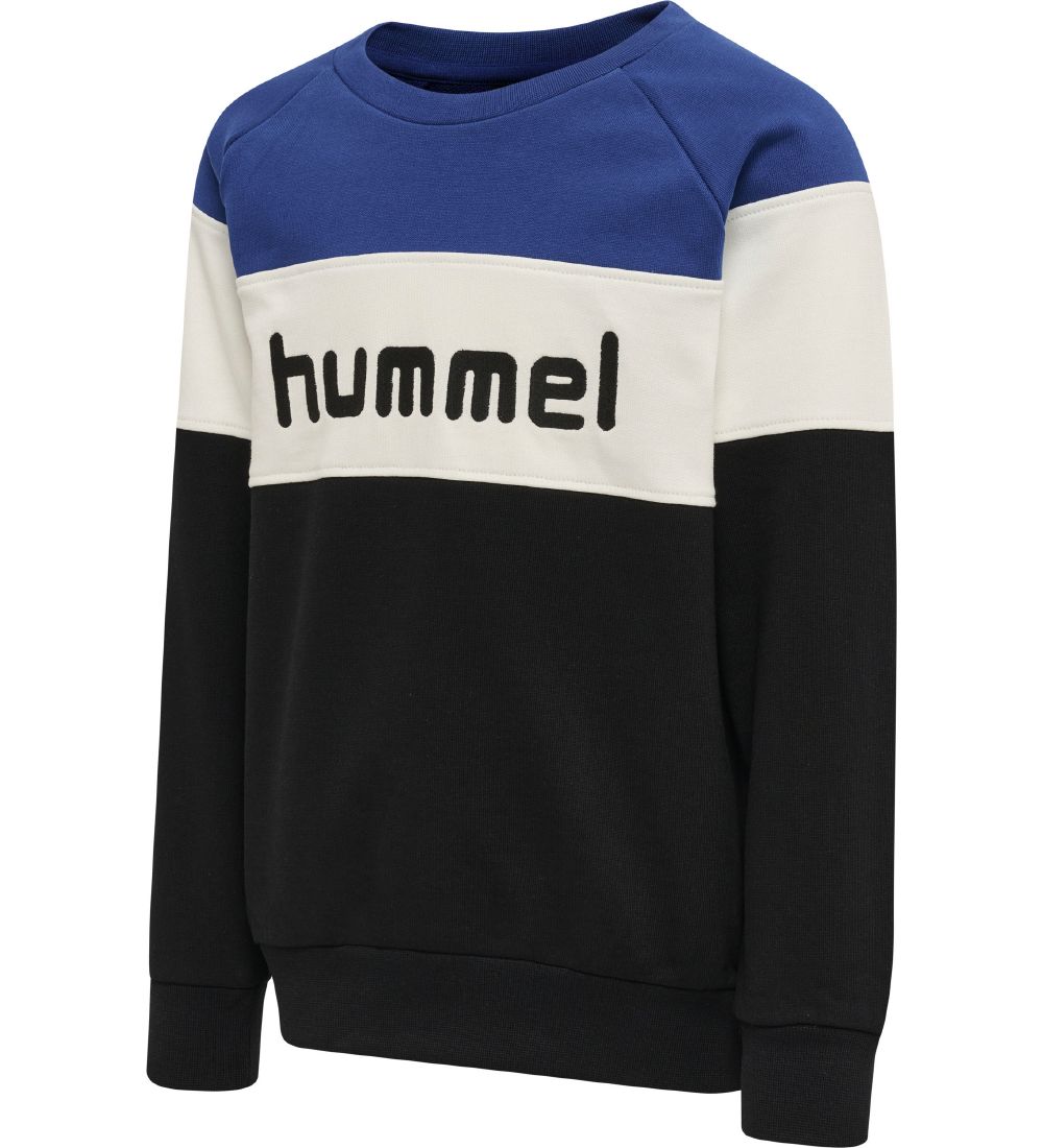 Hummel Sweatshirt - hmlClaes - Black Iris/Atomic Blue