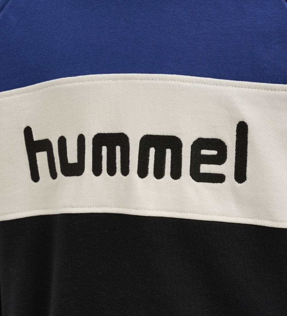 Hummel Sweatshirt - hmlClaes - Black Iris/Atomic Blue