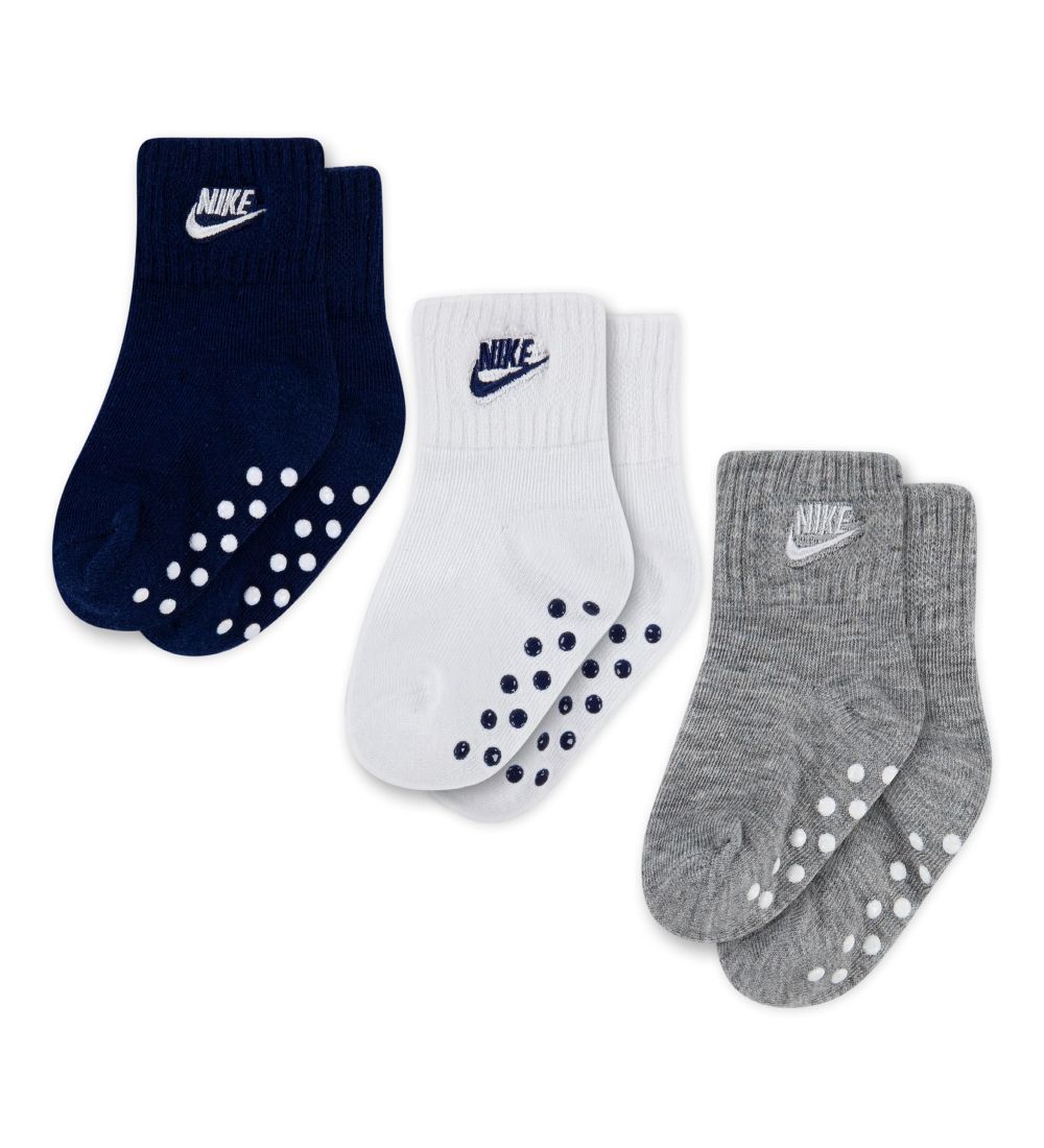 Nike Strømper - Core Futura Gripper - 3-Pak - Blue Void