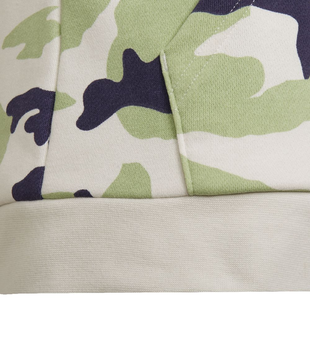 adidas Originals Hættetrøje - Camo - Orbit Grey/Magic Lime/Shado