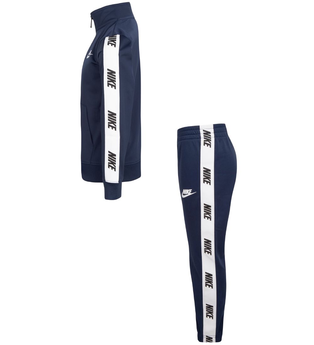 Nike Træningssæt - Cardigan/Bukser - Midnight Navy