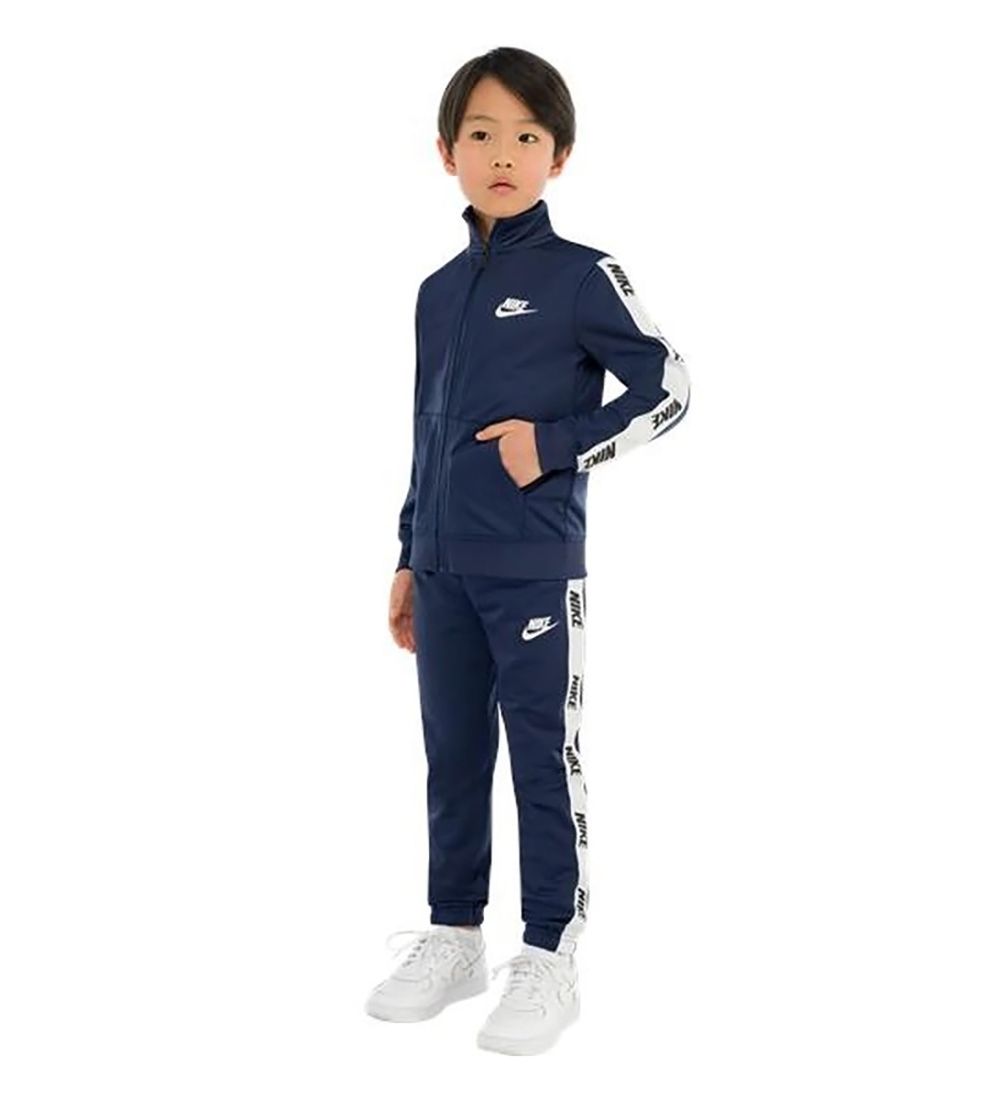 Nike Træningssæt - Cardigan/Bukser - Midnight Navy