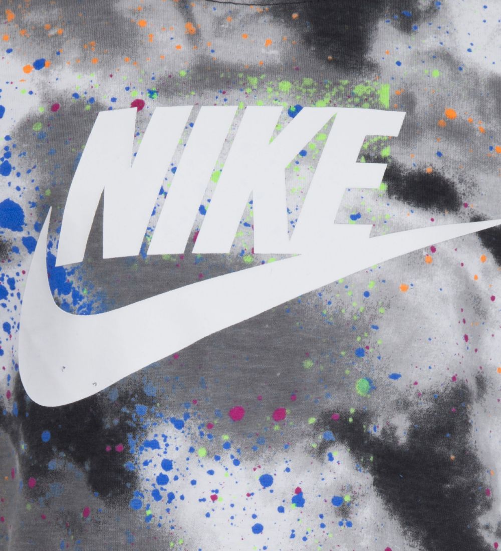Nike Shortssæt - T-shirt/Shorts - Tie Dye - Photo Blue
