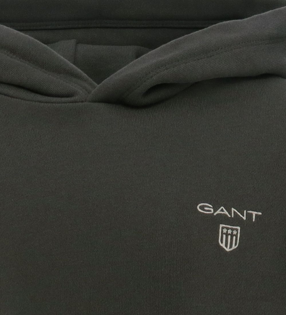 GANT Hættetrøje - Contrast Shield - Dark Graphite