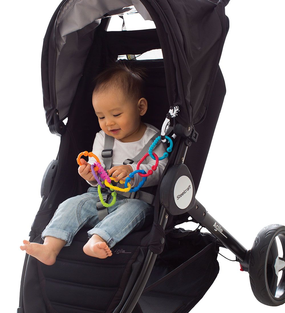 Playgro Ophængsringe - 9 stk - Zebra