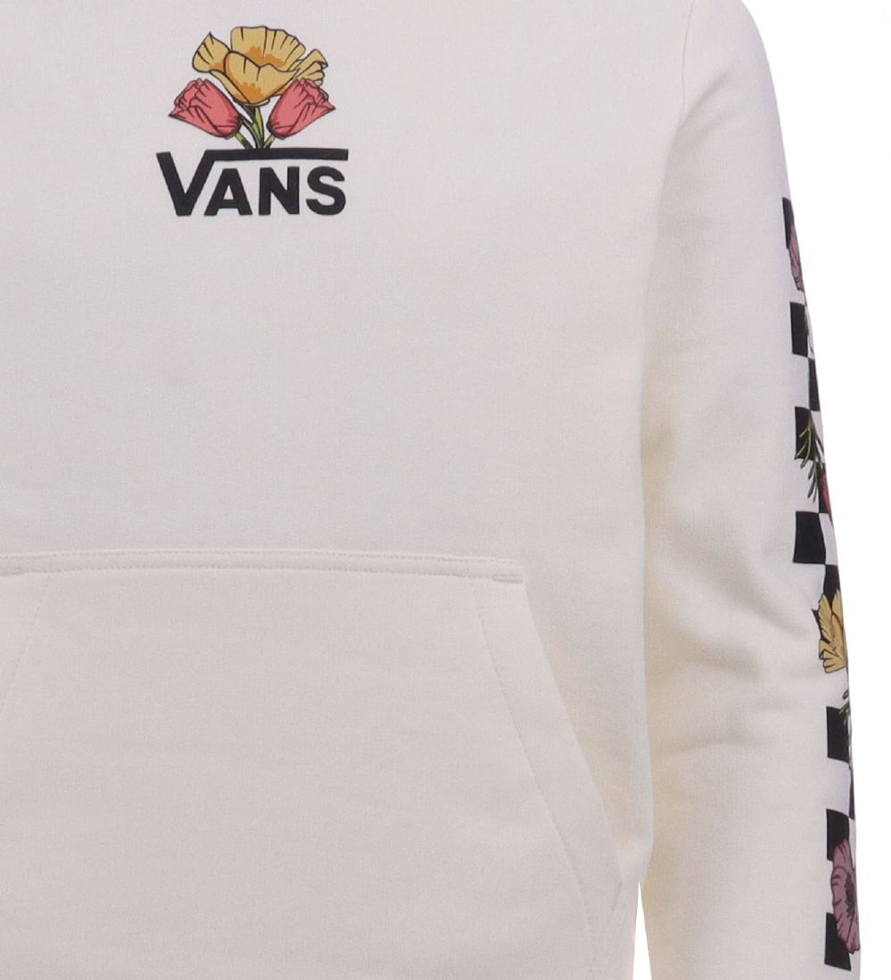 Vans Hættetrøje - Poppin Poppies - Marshmallow