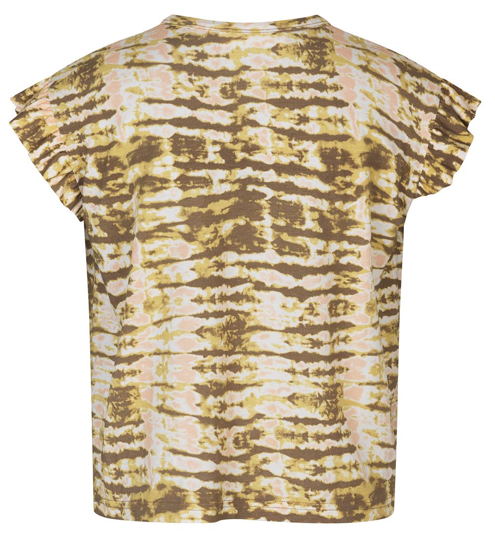 Rosemunde T-Shirt - Sand Striped Tie Dye Print