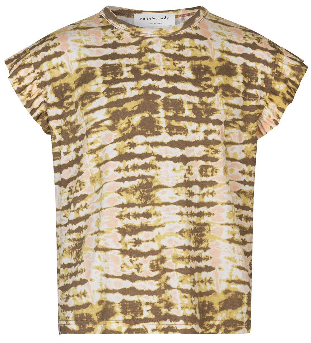 Rosemunde T-Shirt - Sand Striped Tie Dye Print
