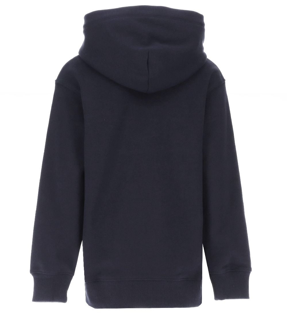 GANT Hættetrøje - Contrast Shield - Evening Blue
