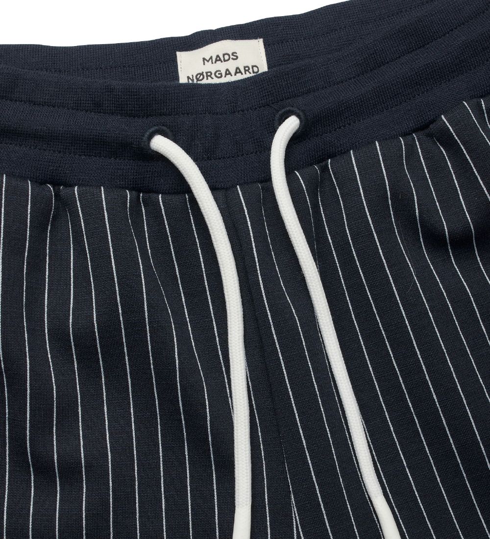 Mads Nrgaard Shorts - Baceball Socco - White Stripe
