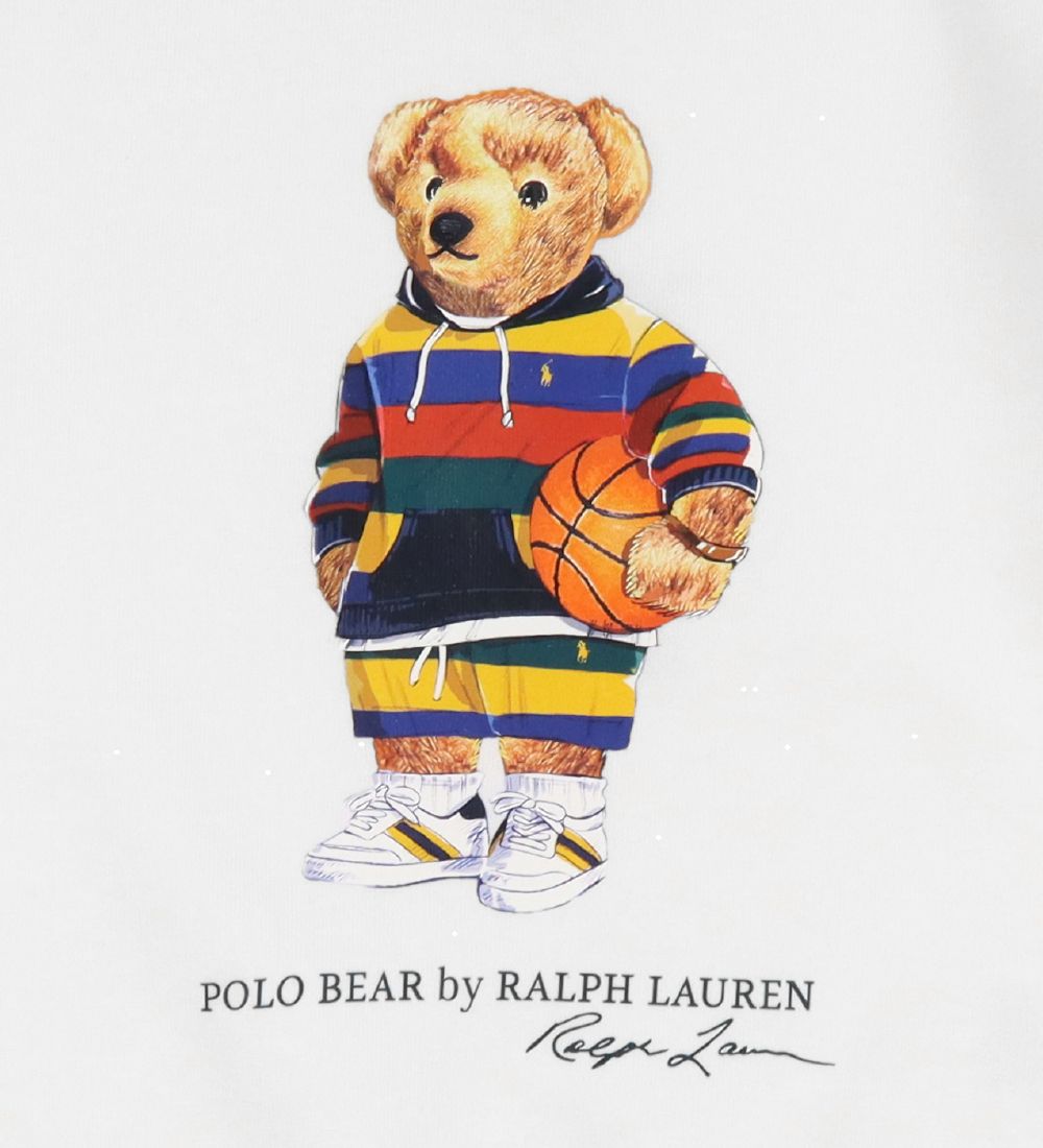 Polo Ralph Lauren Sweatshirt - Classics - Hvid m. Bamse