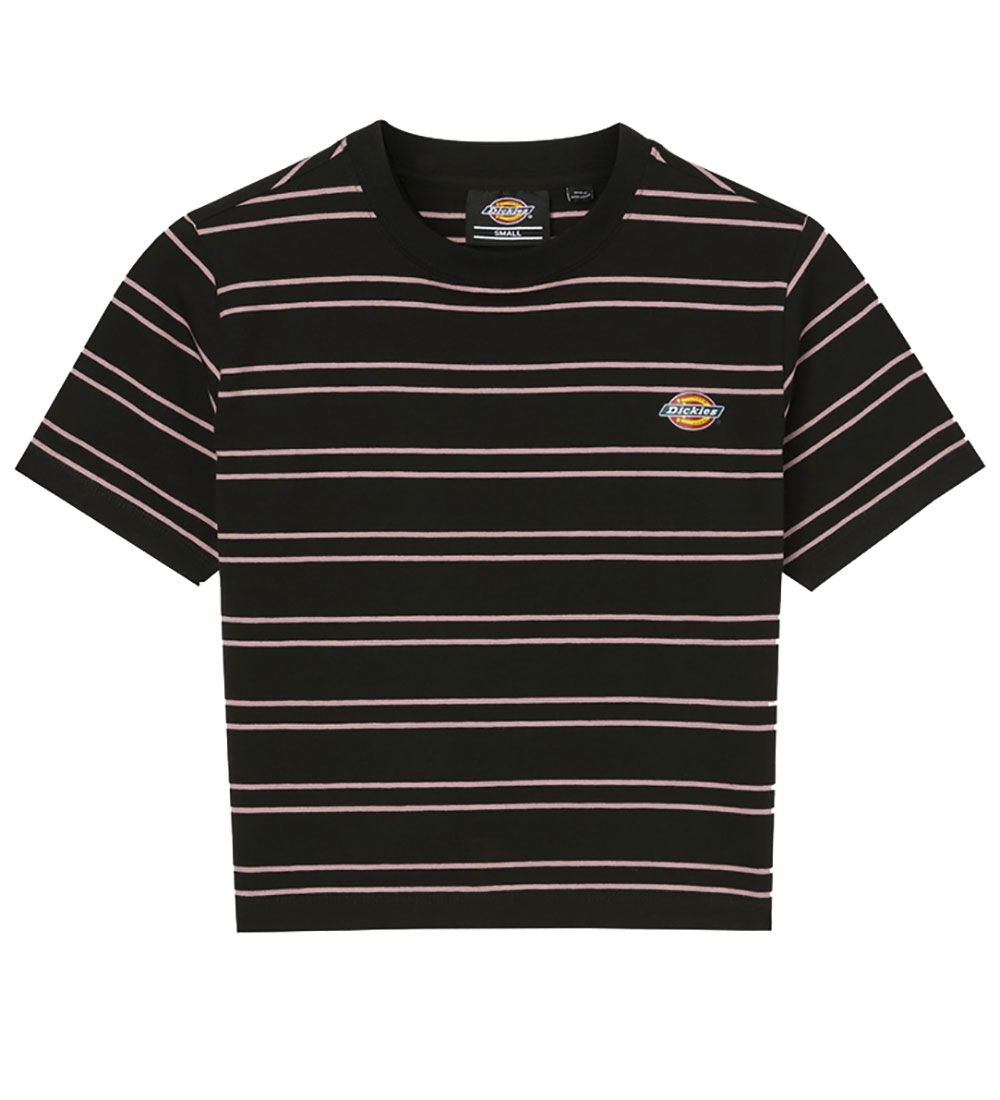 Dickies T-shirt - Cropped - Westover - Sort/Rosastsribet