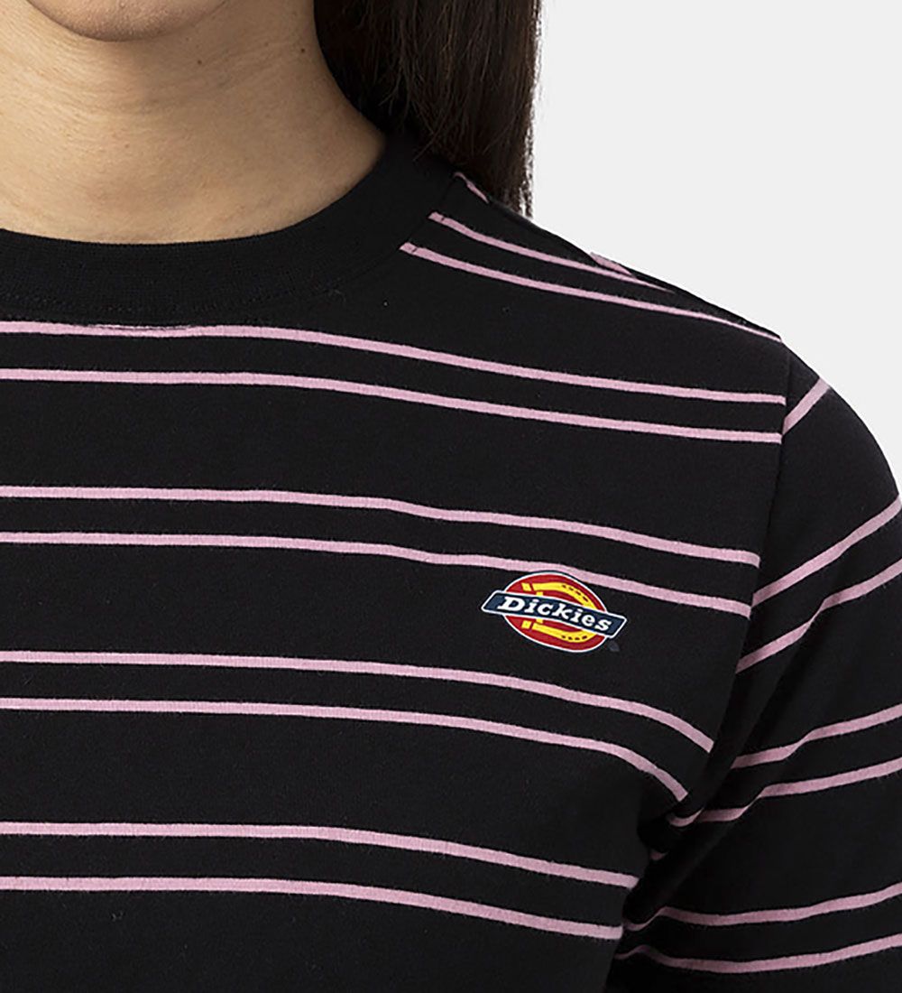 Dickies T-shirt - Cropped - Westover - Sort/Rosastsribet