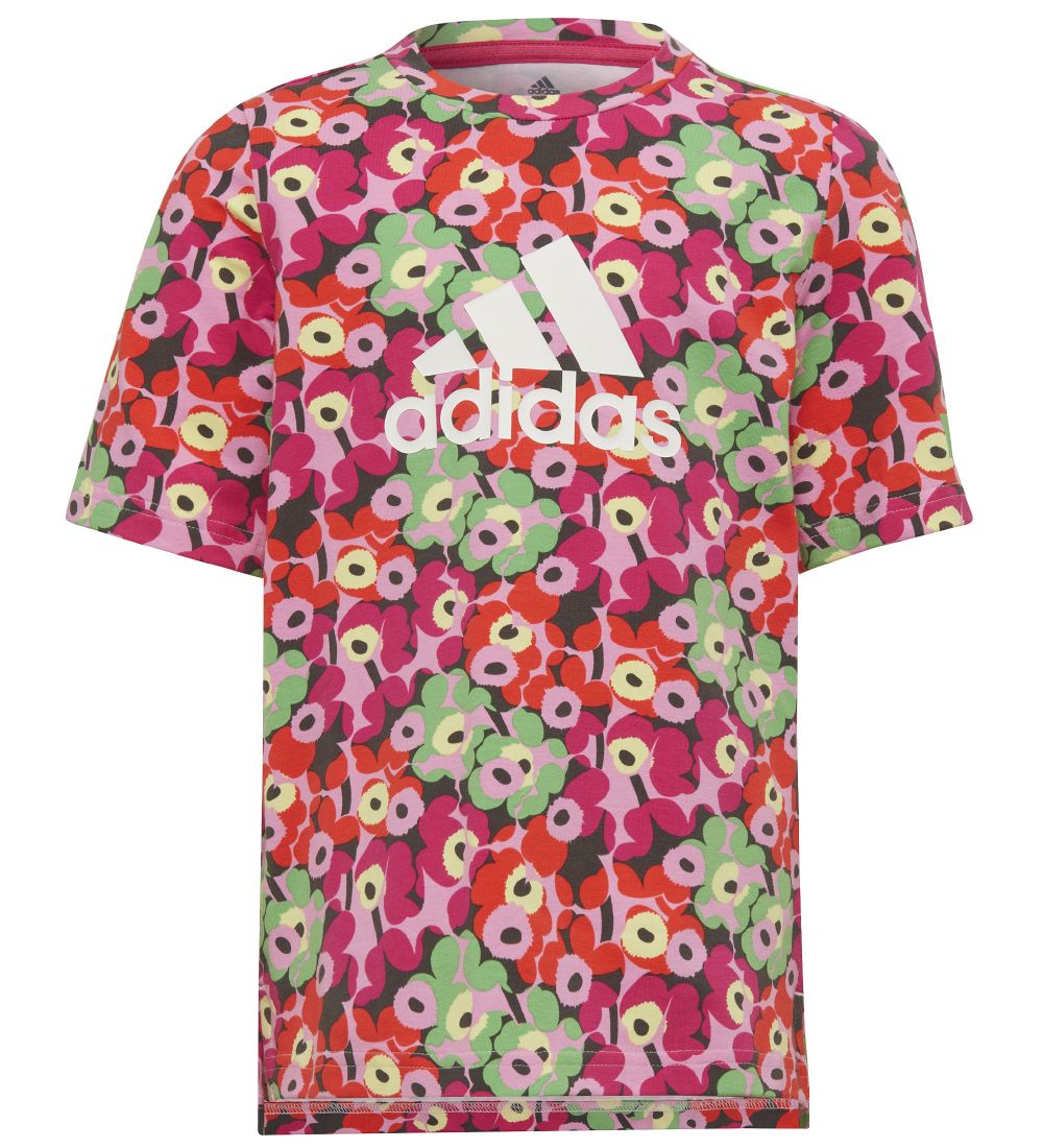 adidas Performance x Marimekko T-shirt/Shorts - Frost Pink/Real
