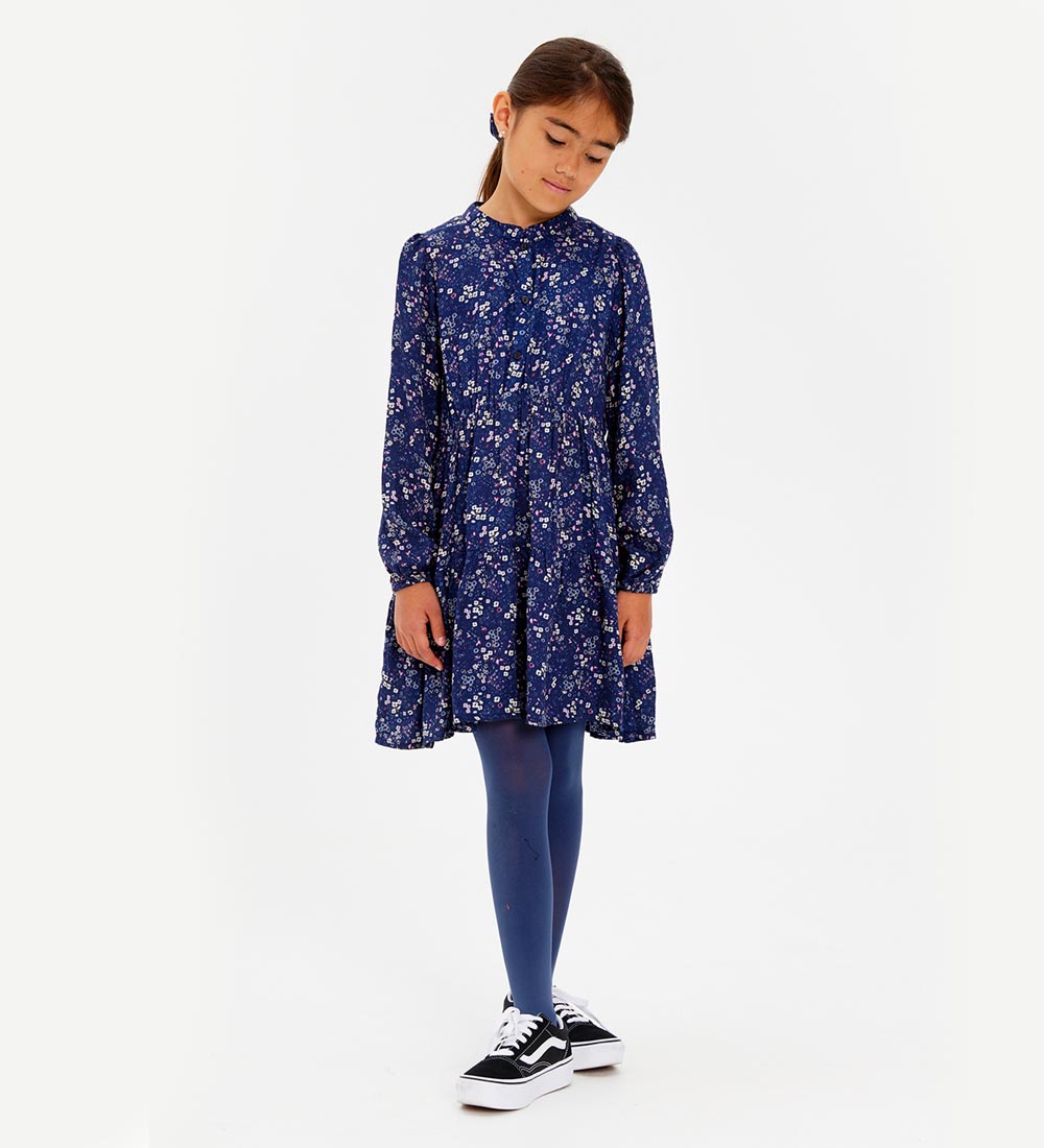 The New Strømpebukser - 2-pak - Glitter/Solid - Mood Indigo