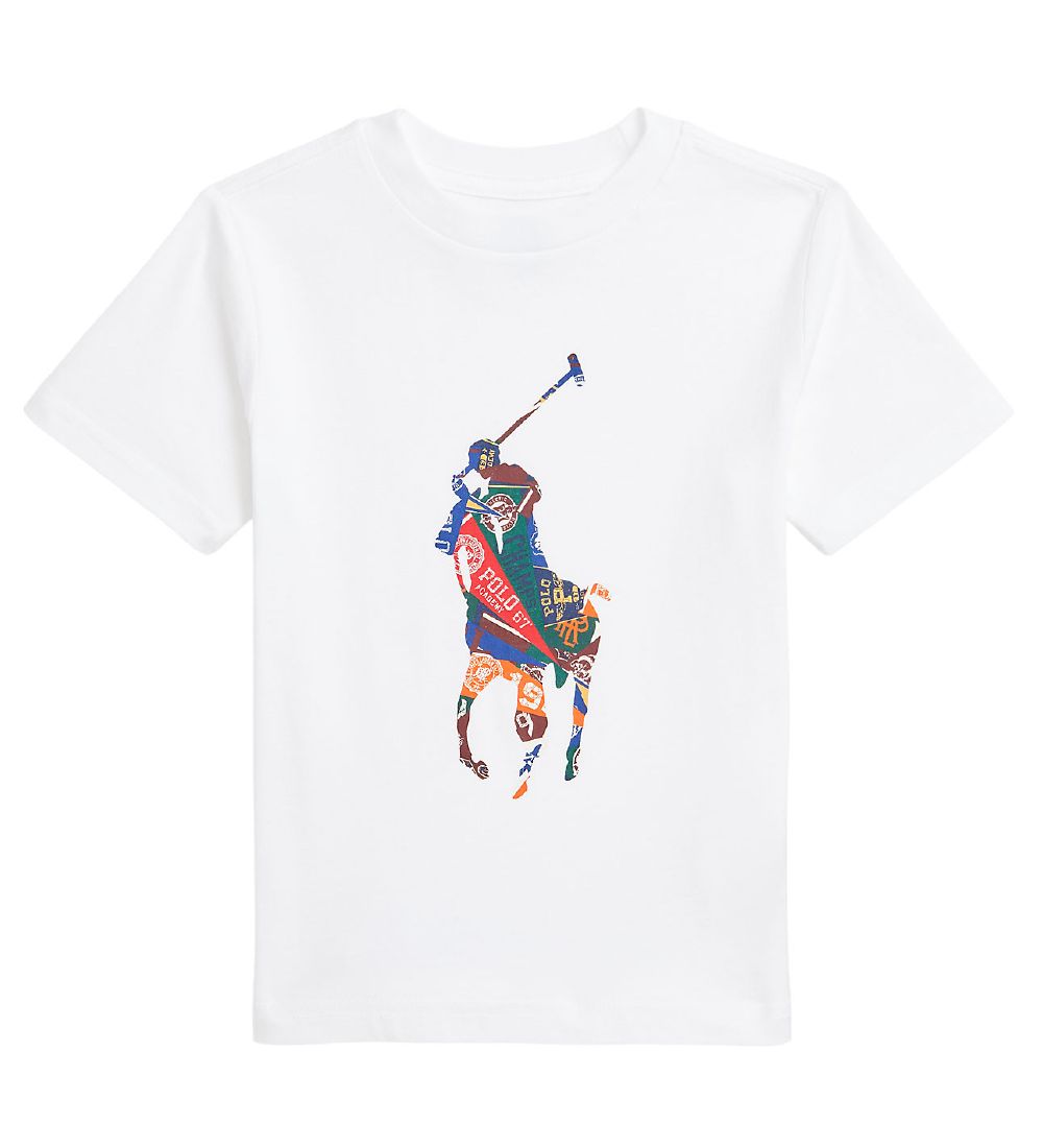 Polo Ralph Lauren T-shirt - Active/Graphic - Hvid m. Logo