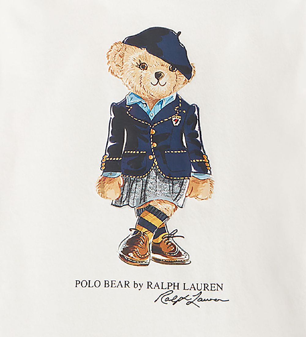 Polo Ralph Lauren Bluse - Andover - Deckwash White m. Bamse