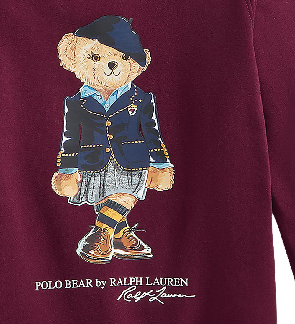 Polo Ralph Lauren Sweatshirt - Andover - Bordeaux m. Bamse