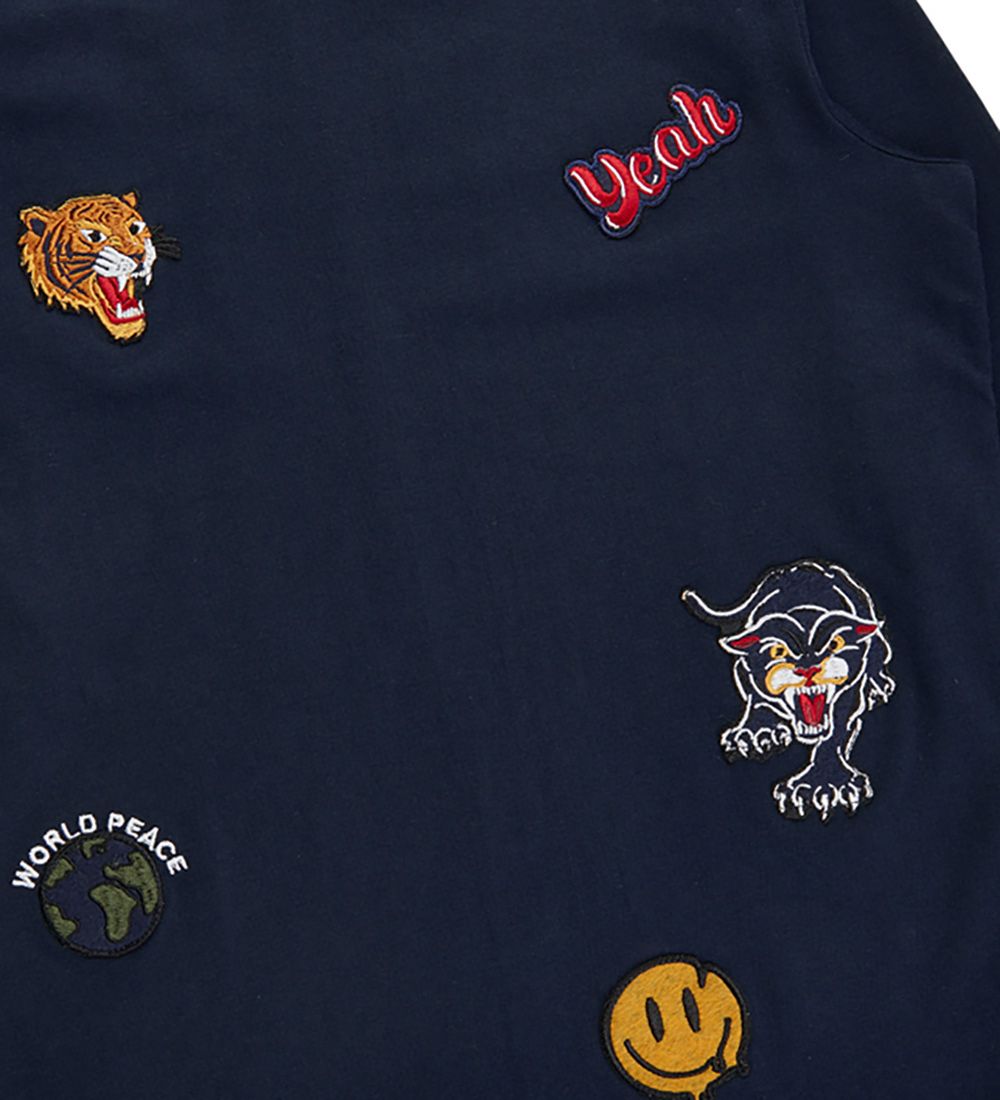 The New Bluse - TNDave - Navy Blazer m. Patches