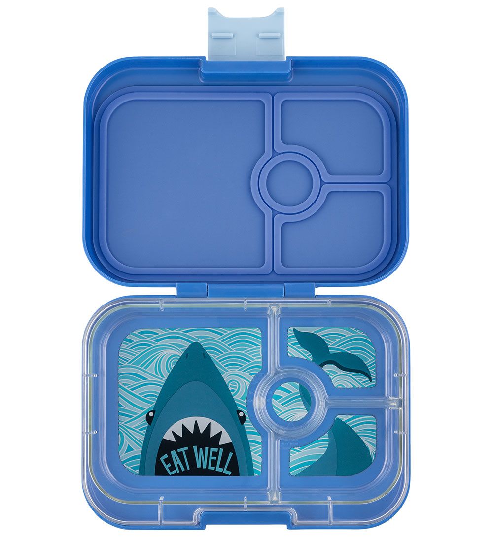Yumbox Madkasse m. 4 Rum - Bento Panino - True Blue Shark