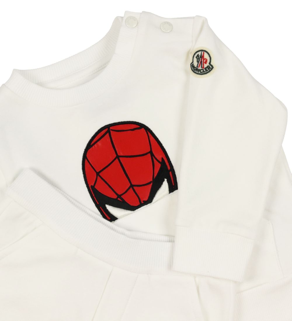 Moncler x Spider-Man Sweatsæt - Hvid m. Spider-Man