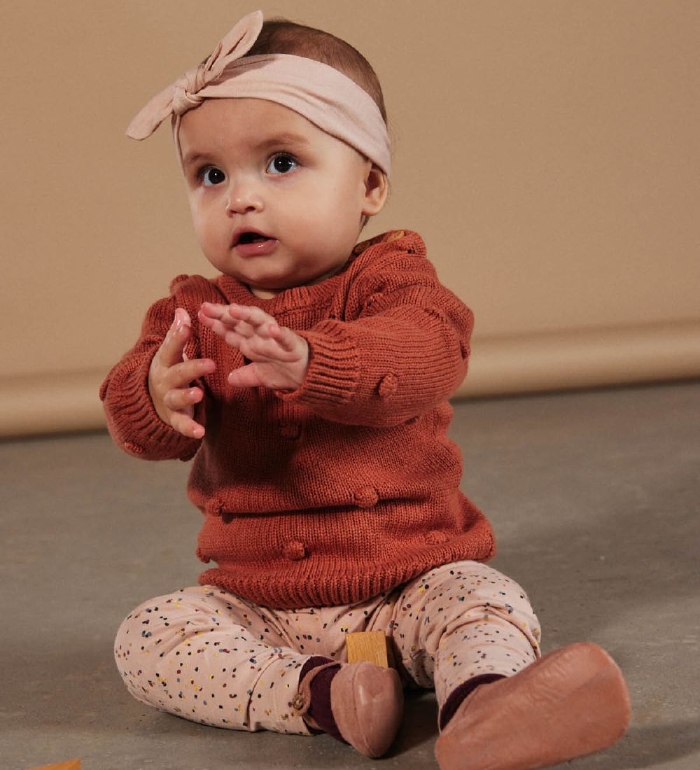 The New Siblings Leggings - Ditty - Rose Dust Dots Aop