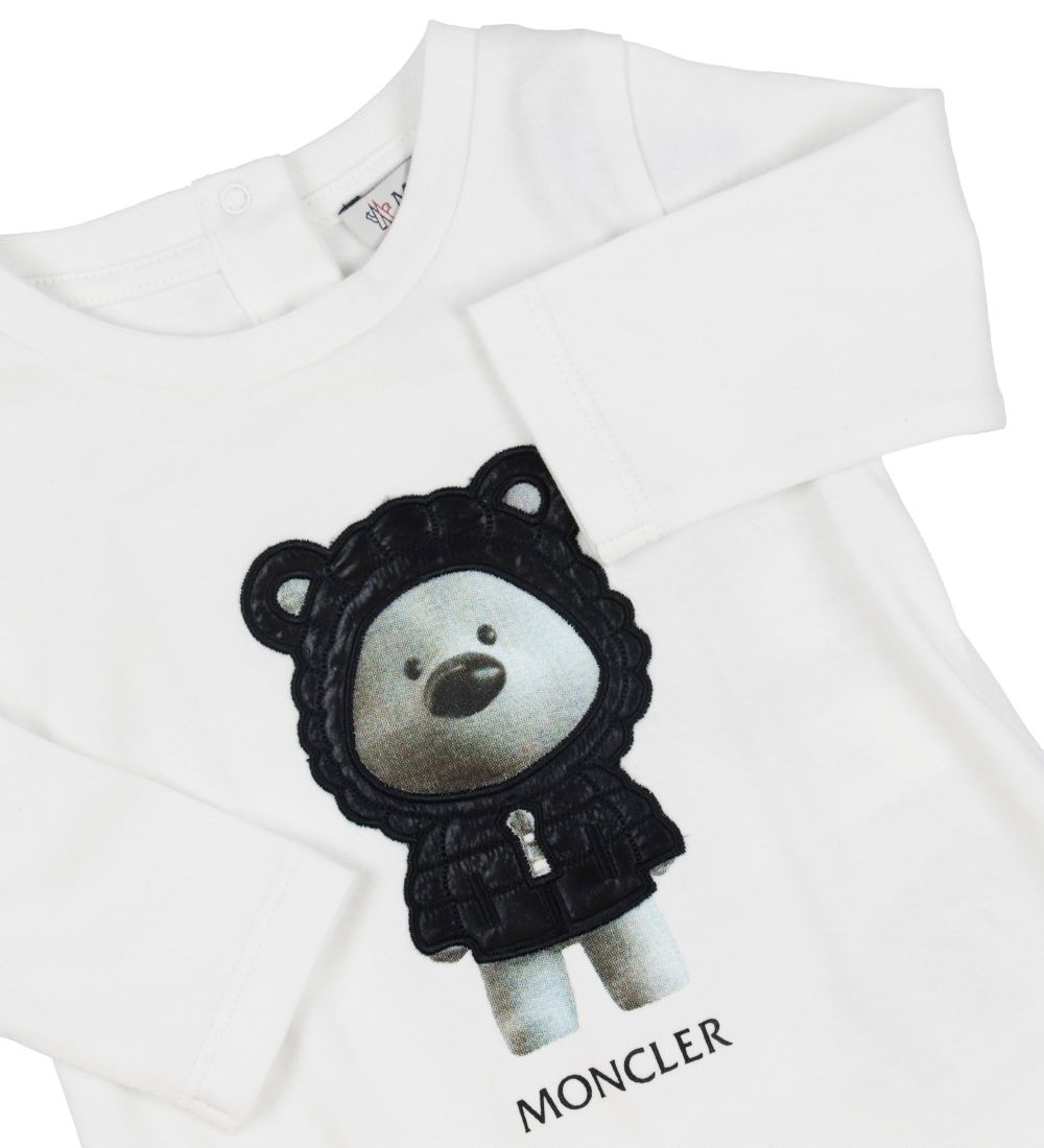 Moncler Heldragt - hvid m. Bjørn