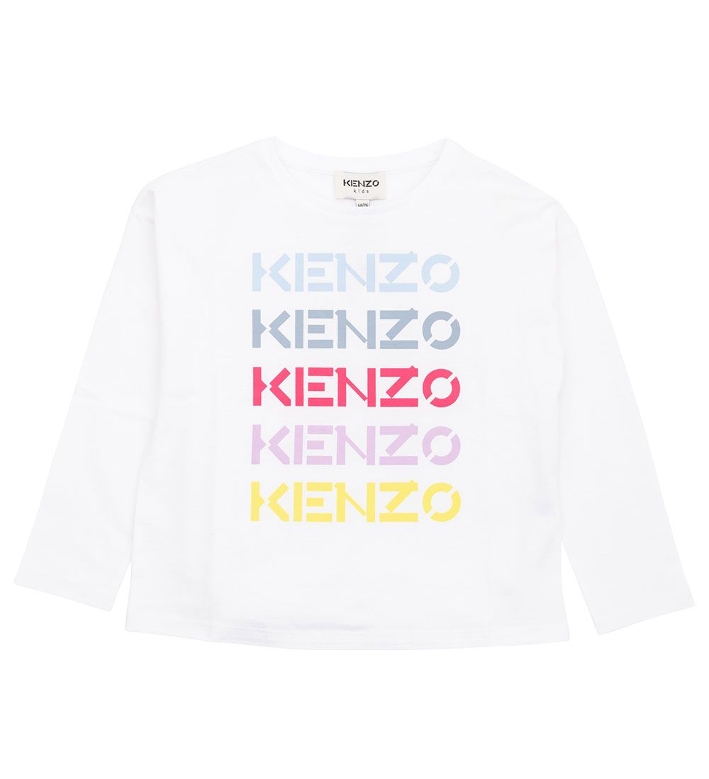 Kenzo Bluse - Hvid m. Tekst