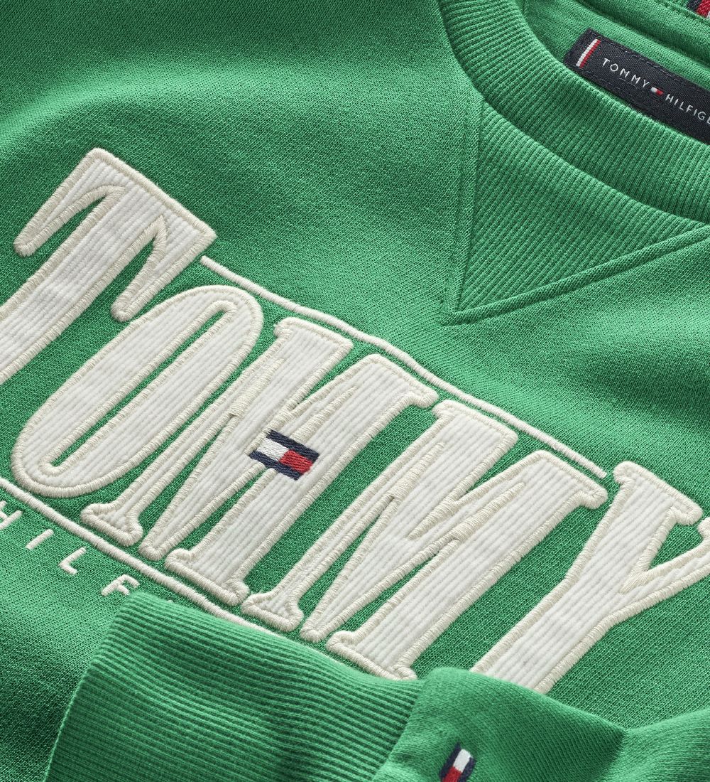 Tommy Hilfiger Sweatshirt - Cord Applique - Green Malachite