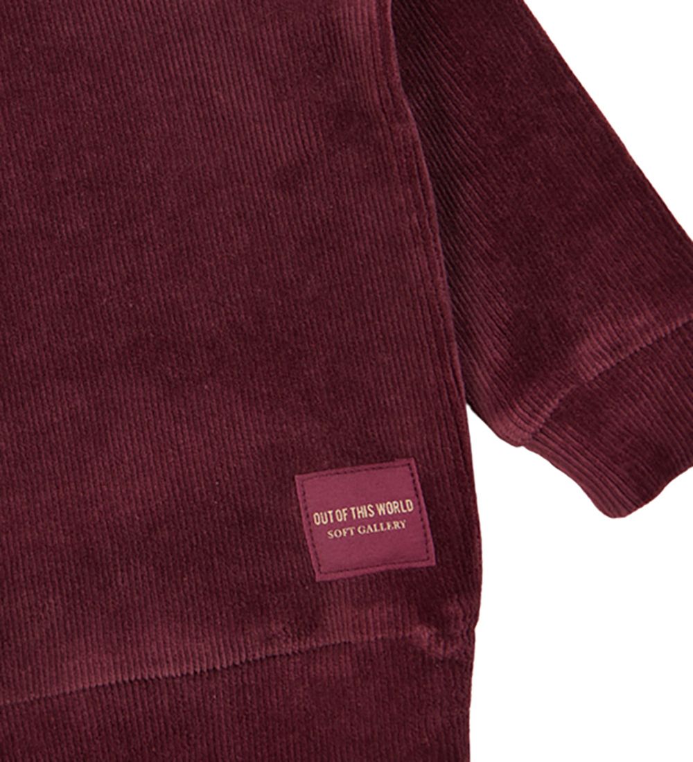 Soft Gallery Sweatshirt - Velvet - SgAlexi - Tawny Port