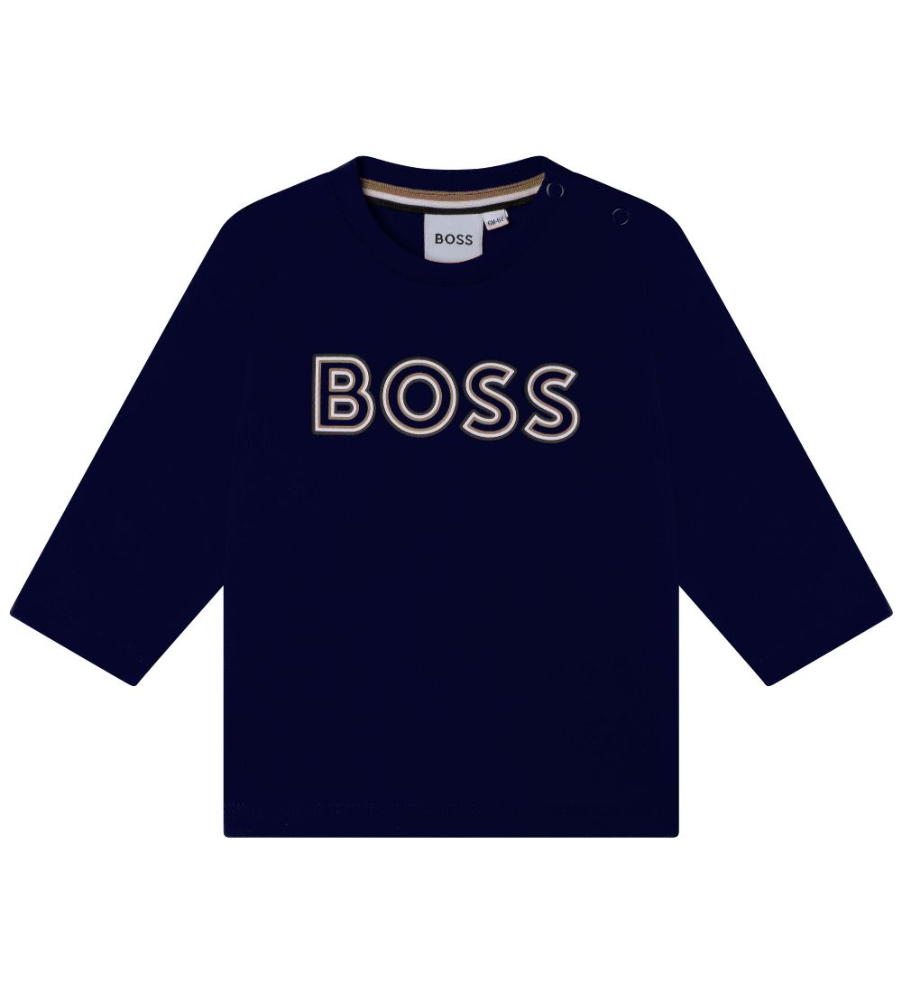BOSS Bluse - Casual 1 - Navy m. Print