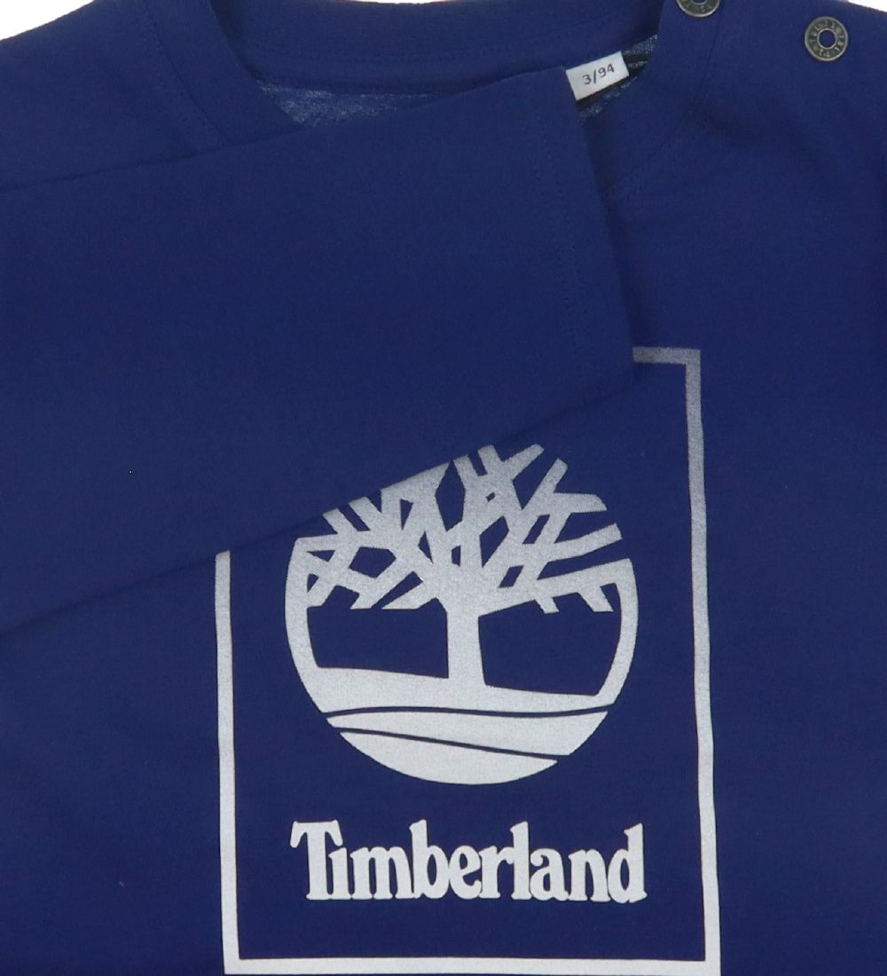 Timberland Bluse - Mrkebl m. Hvid
