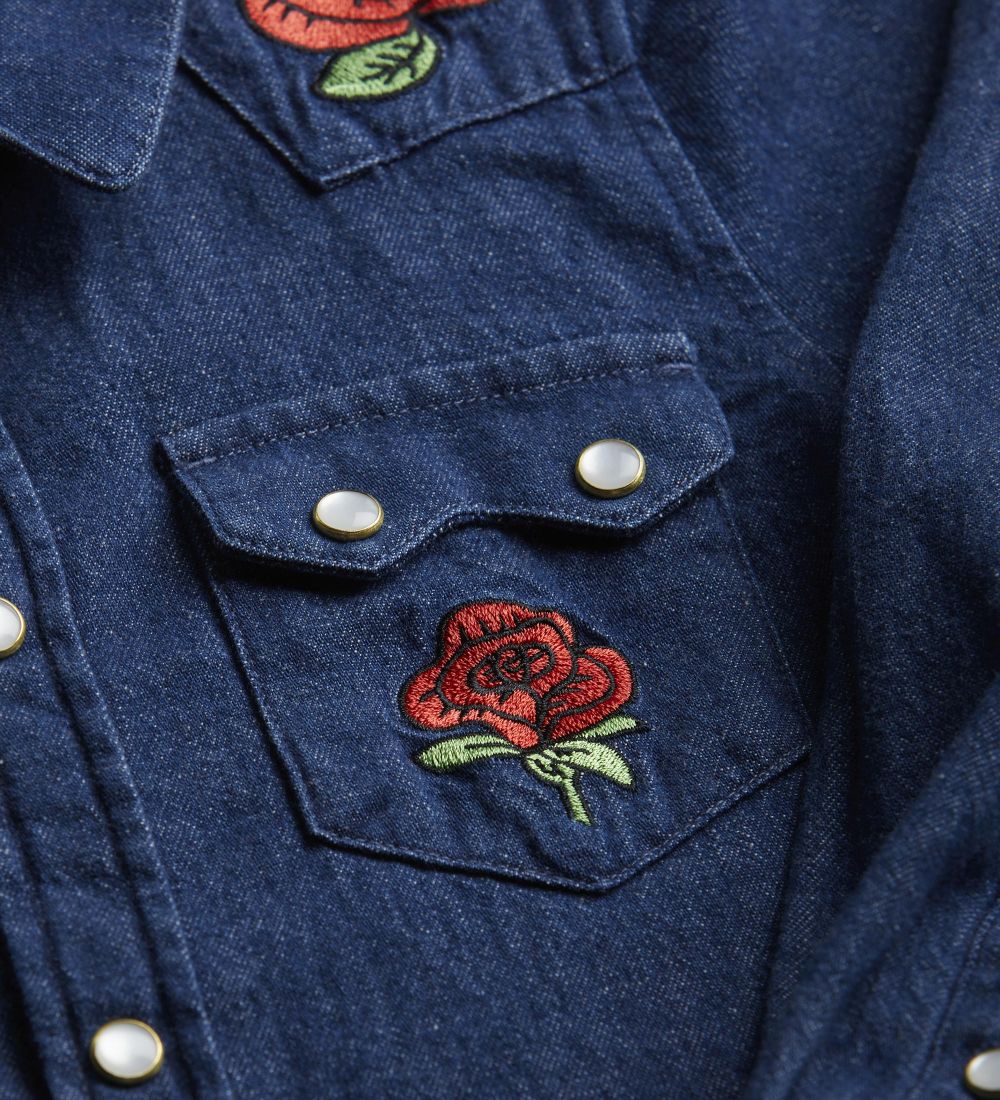 Mini Rodini Skjorte - Lw Denim - Blue