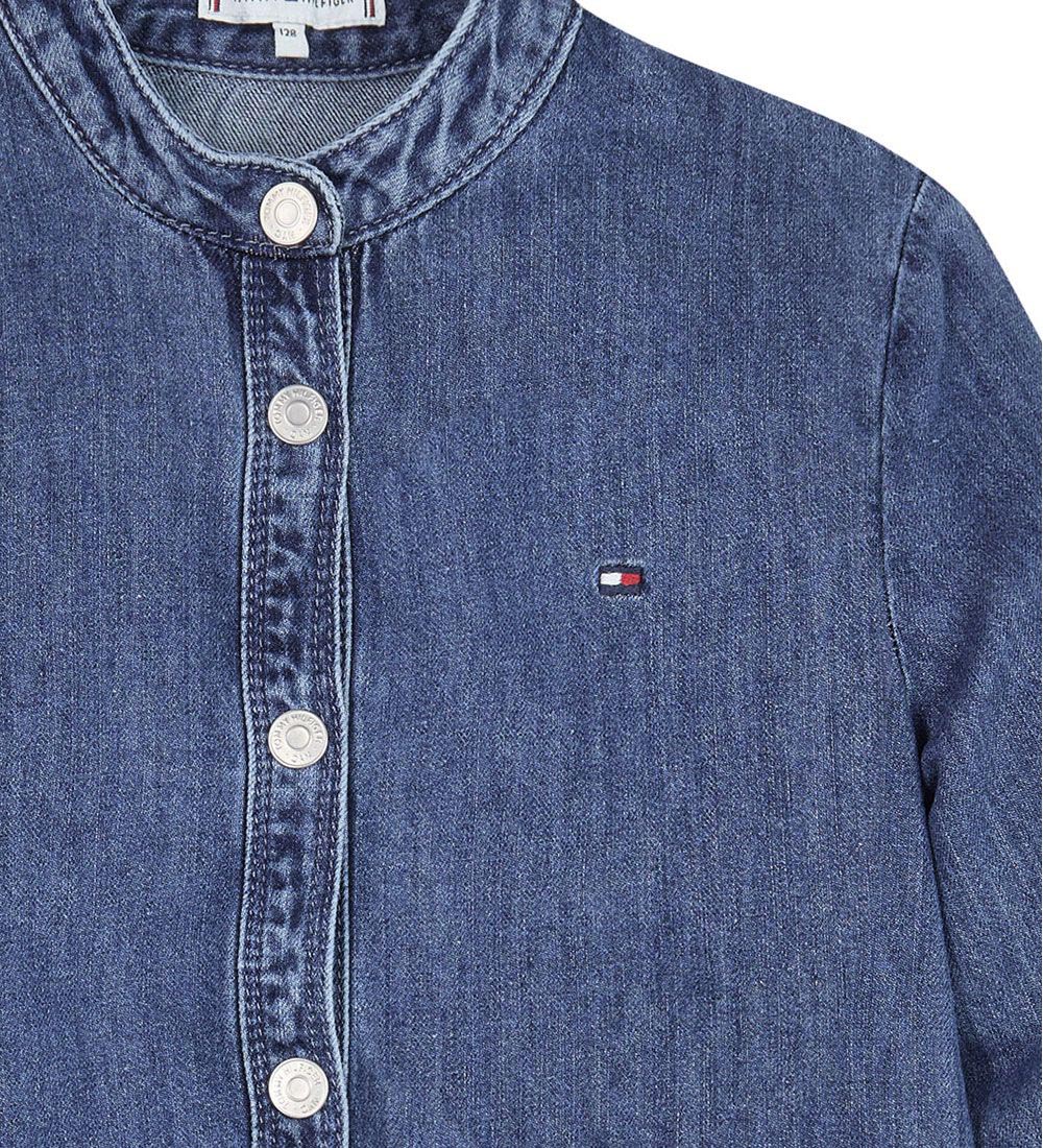 Tommy Hilfiger Kjole - Hemp Denim - Hemp Medium