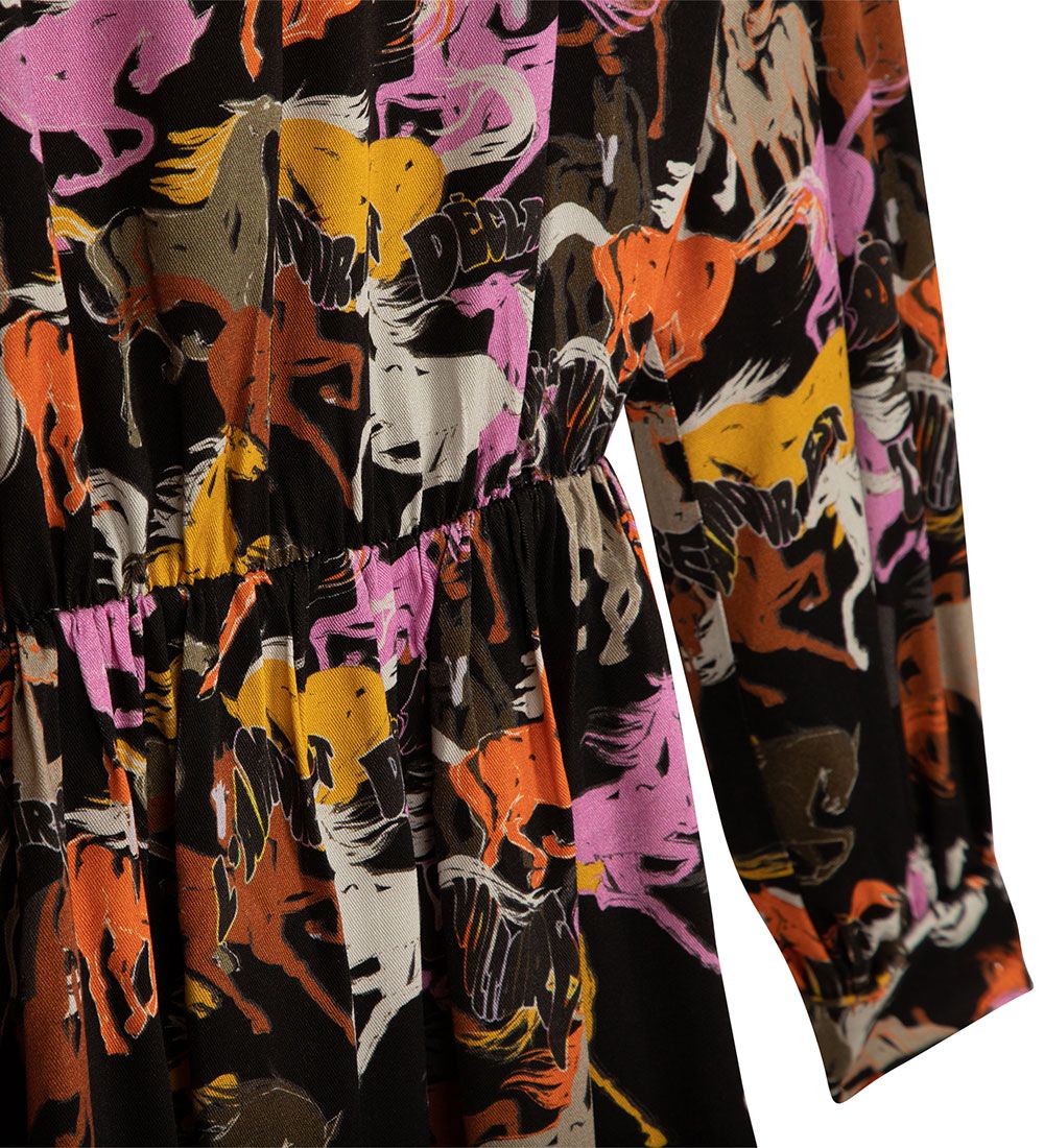 Zadig & Voltaire Kjole - Wild Sound - Sort m. Heste