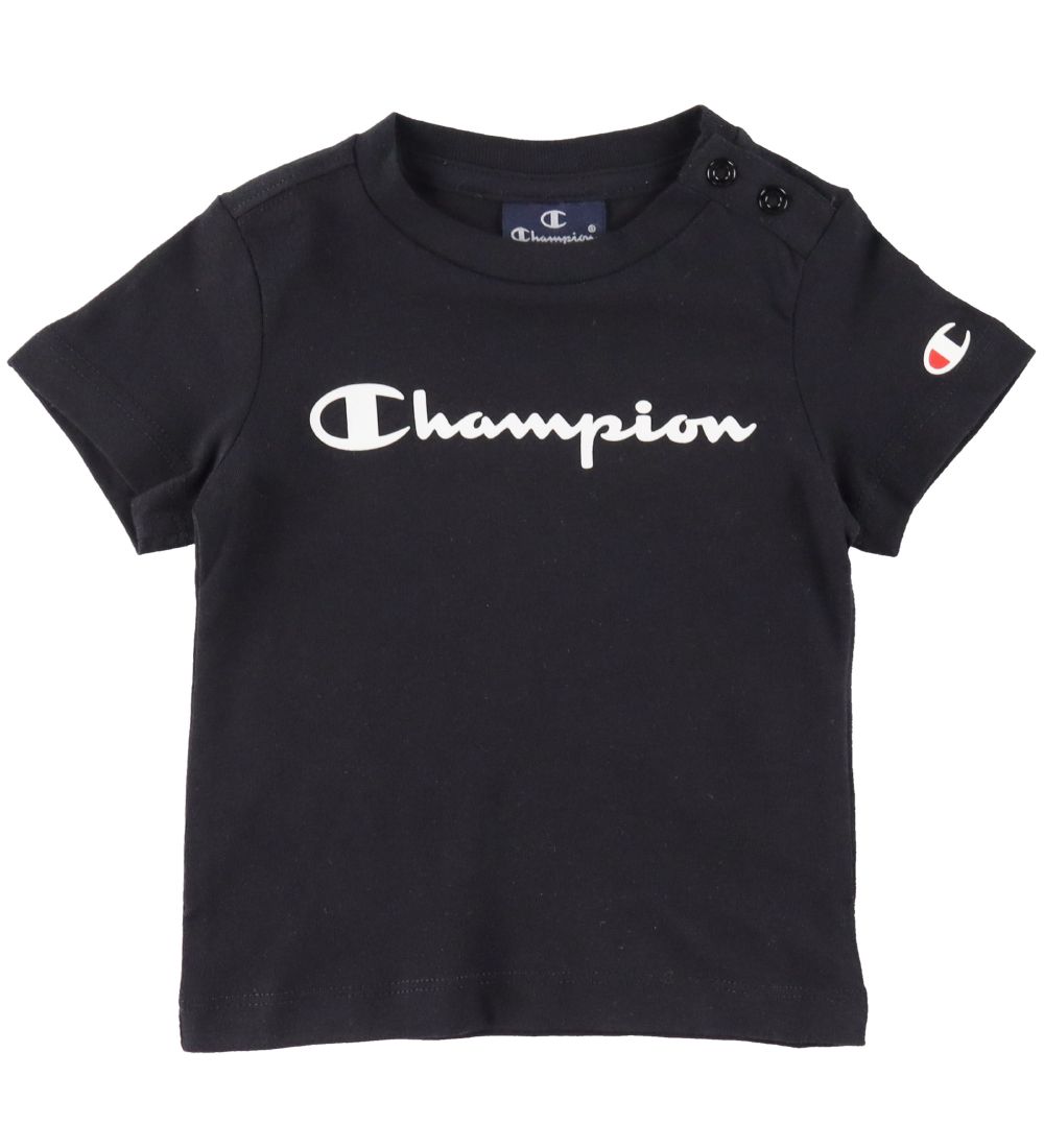Champion T-shirt - 3-Pak - Hvid/Gr/Sort